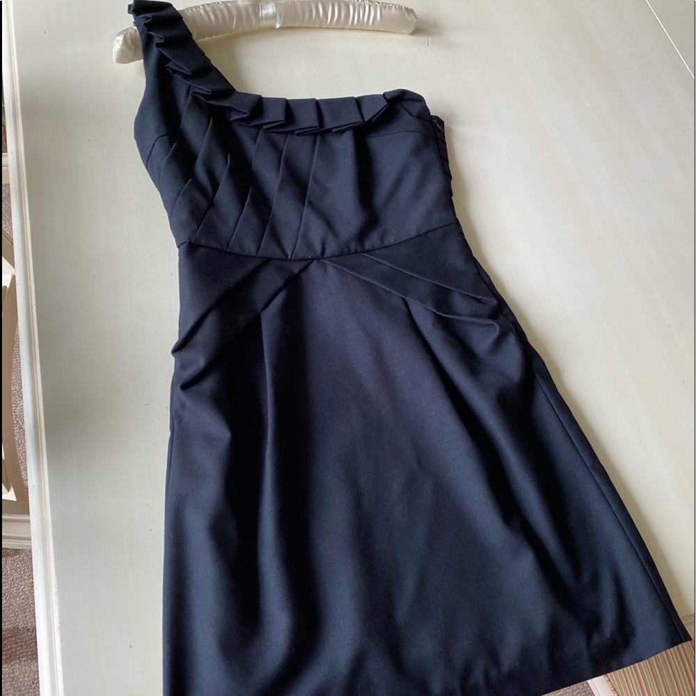 MM Couture One Shoulder Dress